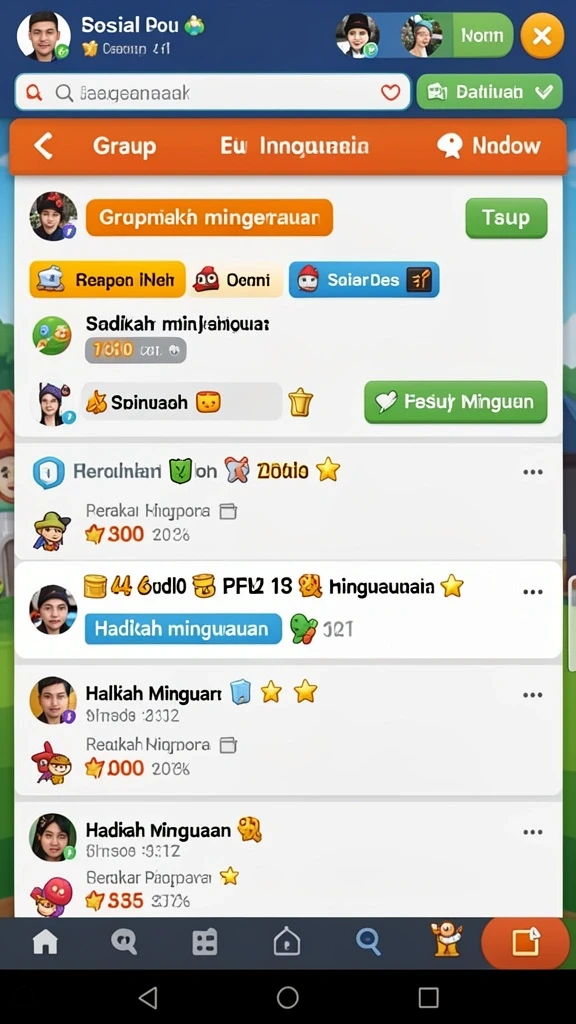 Karakter unik dengan kemampuan berbeda.