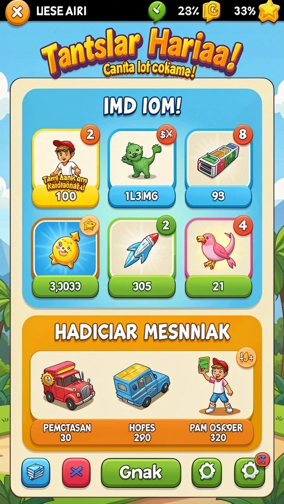 Tampilan grafis yang menakjubkan dalam permainan.