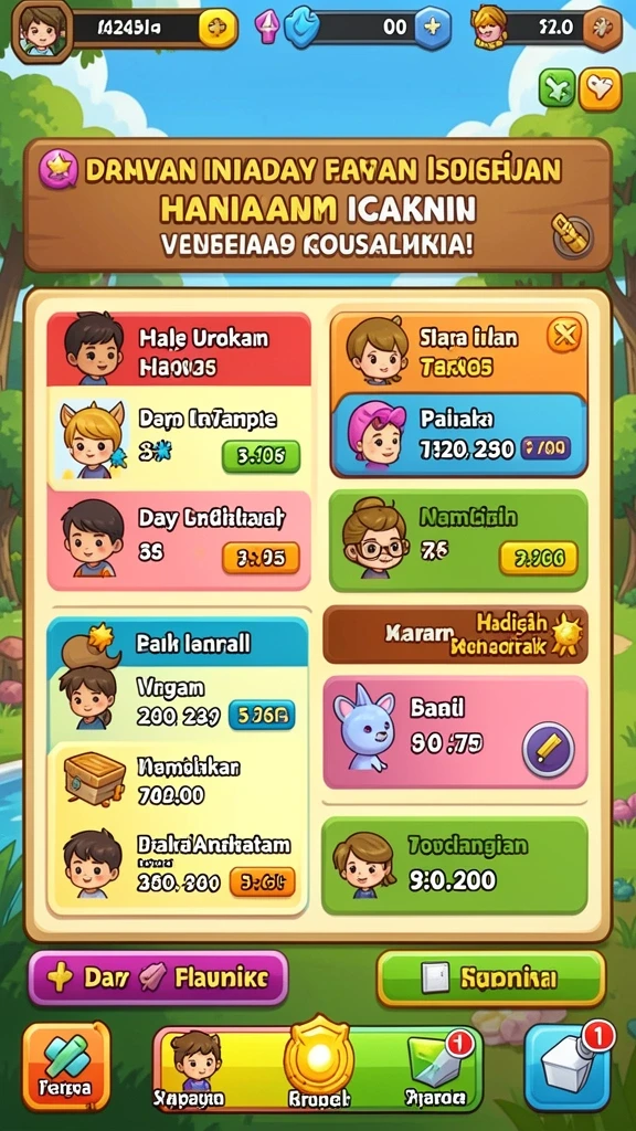 Fitur hadiah yang beragam untuk pengguna aktif.