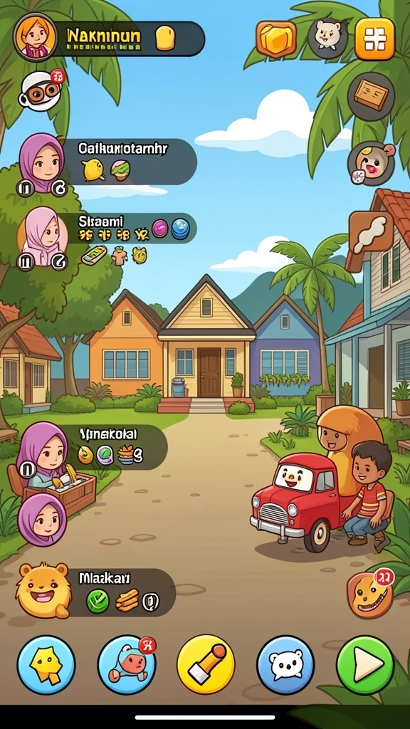 Karakter yang beragam dan penuh warna.