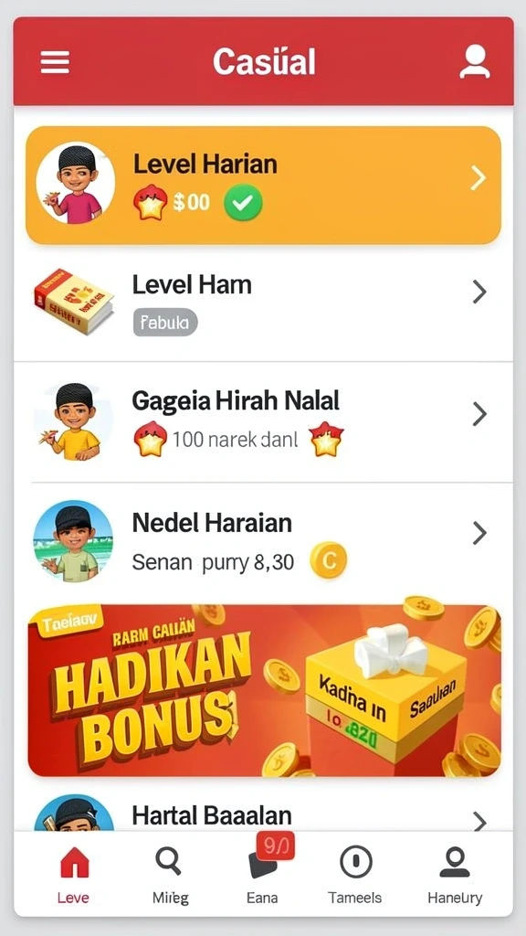 Tangkapan layar memperlihatkan berbagai senjata yang tersedia.