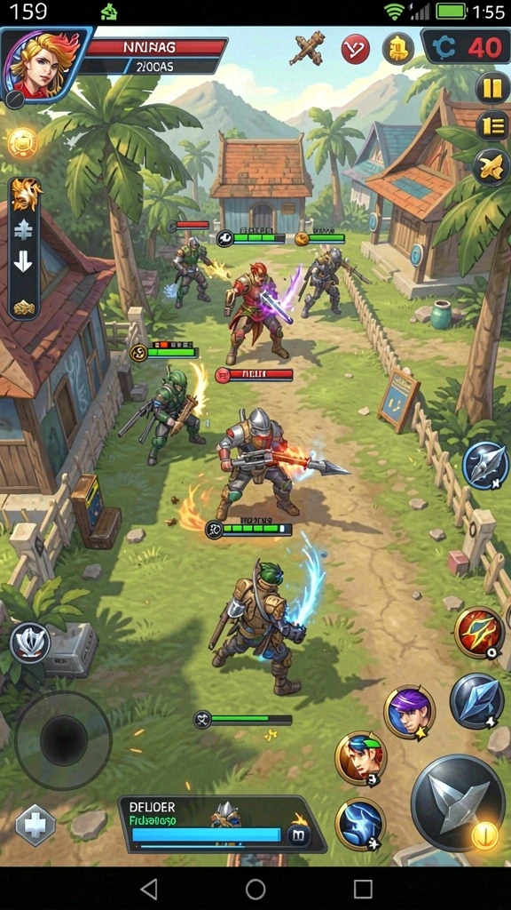 Screenshot menampilkan karakter utama dengan latar belakang petualangan.