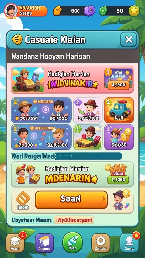 Tampilan antarmuka yang modern dan menarik.