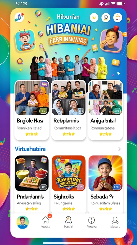 Tampilan menarik dari menu utama JOSS188.