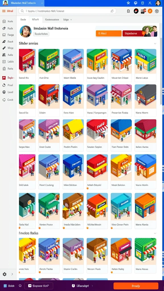 Karakter dengan desain unik dan menarik perhatian.