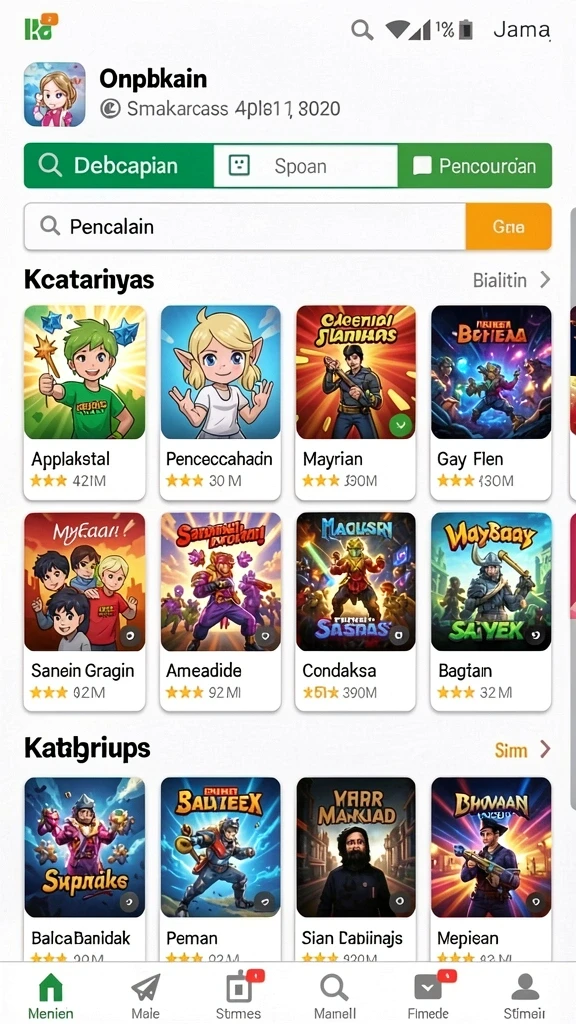 Mode permainan yang seru dan beragam pilihan.