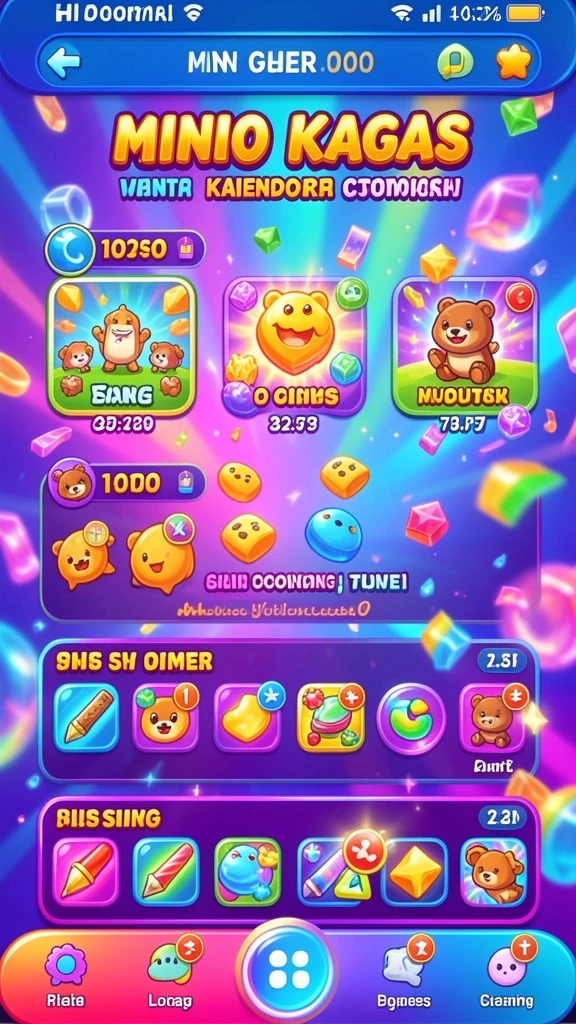 Tampilan awal LUCKYDF yang menarik dan intuitif.