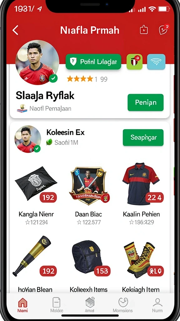 Tampilan antarmuka yang intuitif dan menarik.