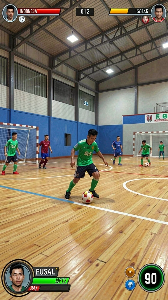 Tangkapan layar menunjukkan karakter utama menjelajahi dunia 4D.