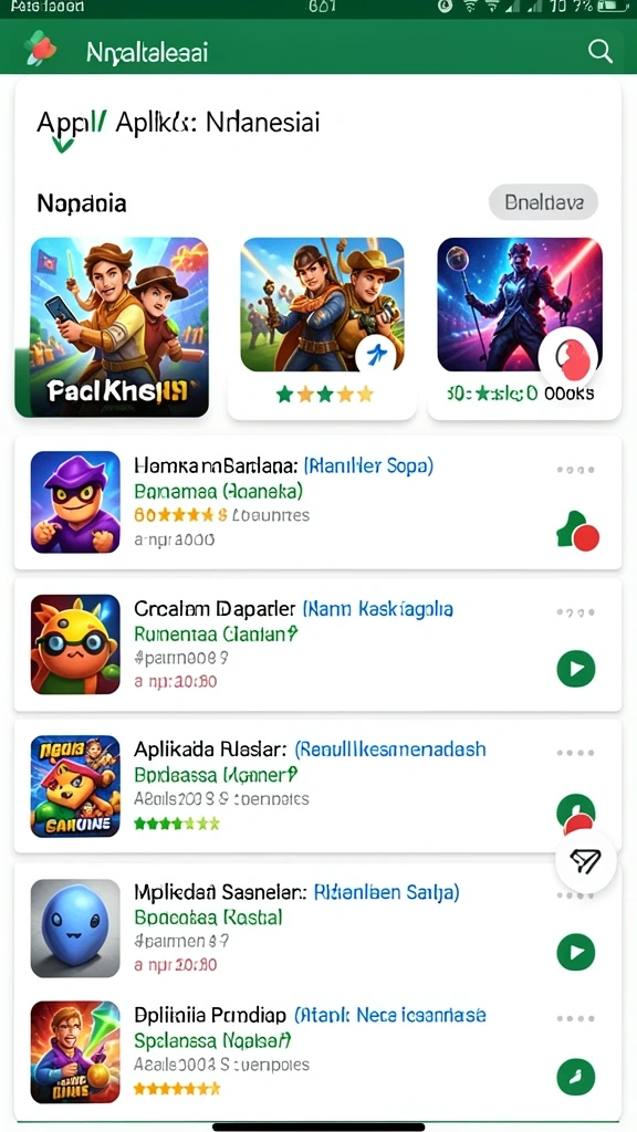 Menu permainan yang intuitif dan mudah dipahami.