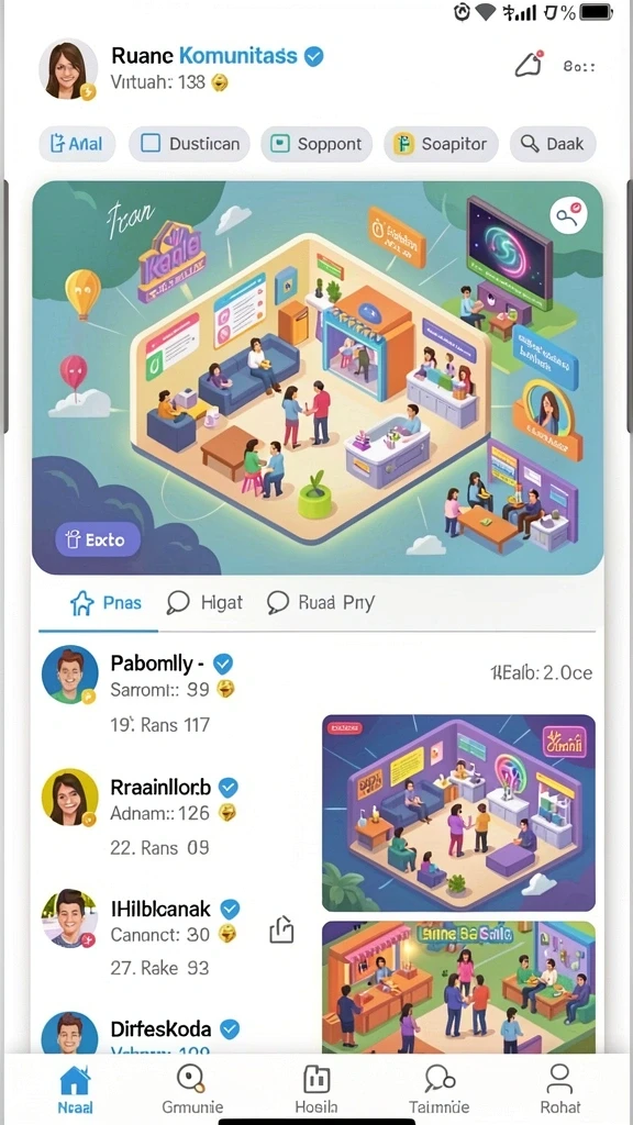 Level permainan yang penuh tantangan dan kreativitas.