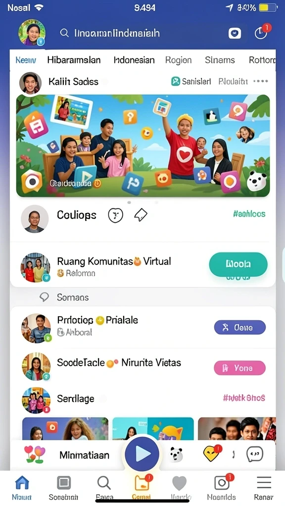 Karakter lucu yang menemani petualangan belajar.