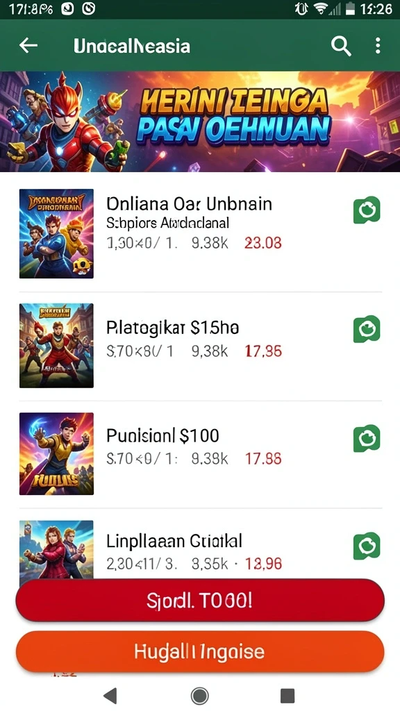 Item bonus menarik yang dapat ditemukan.