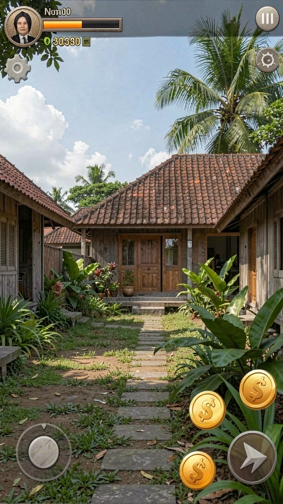 Menunjukkan grafis menakjubkan dari permainan.