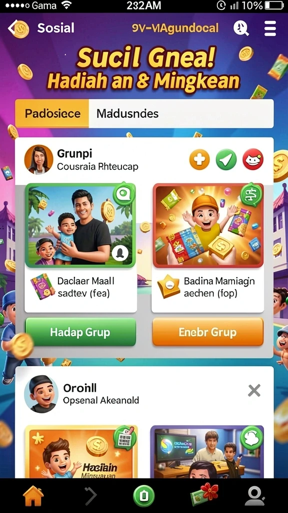 Mode permainan kompetitif dengan teman.