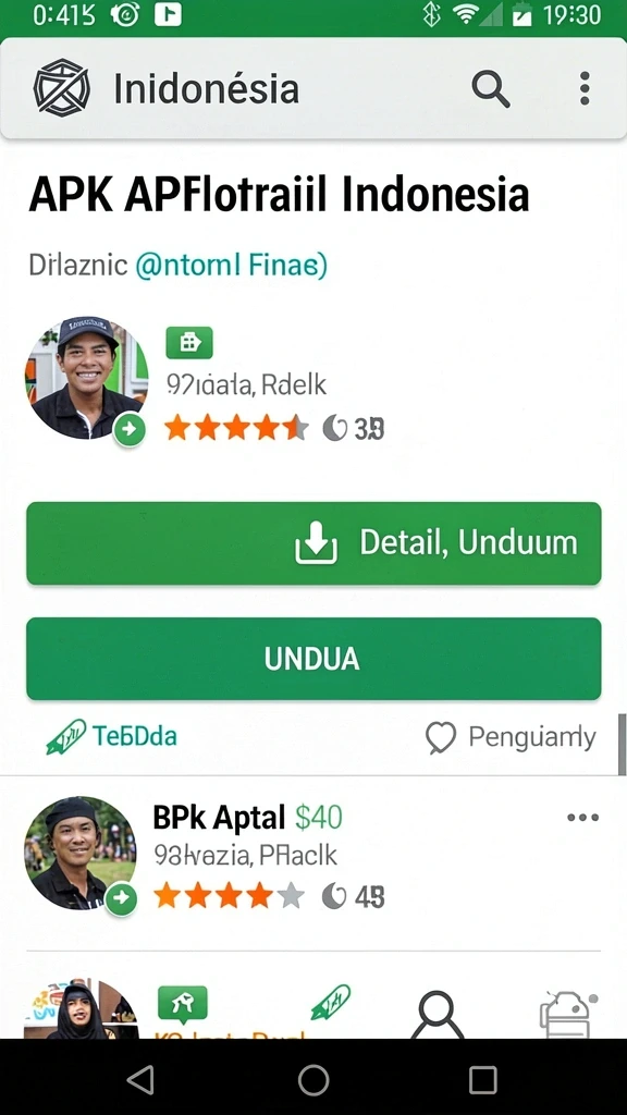 Tampilan awal aplikasi yang menarik dan user-friendly.